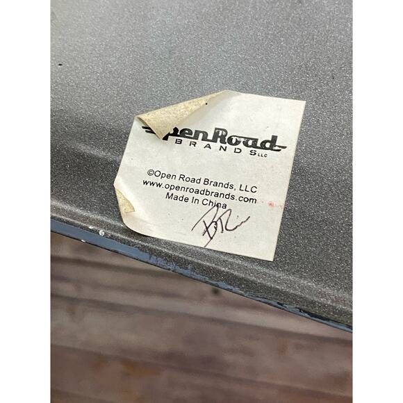 1960’s Red Corvette Car Metal Sign Open Road Brands Garage Decor Hanging 22x 8.5 - Picture 8 of 9